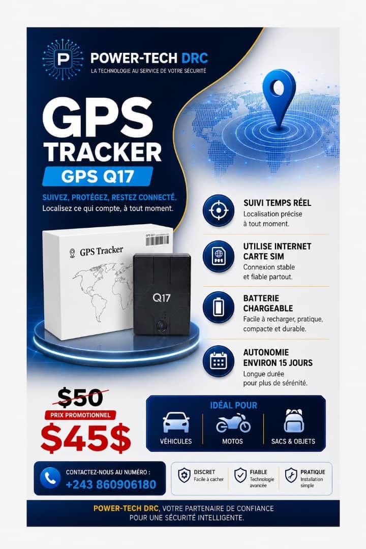 GPS Tracker Q17 POWER-TECH DRC