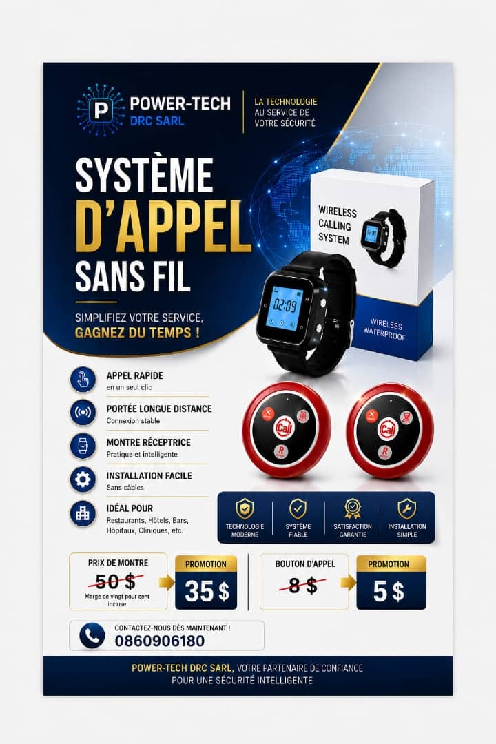 Système d’appel sans fil POWER-TECH DRC